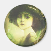 Mystical Willow Tree Fairy Fantasy Art Magnet (Vorne)