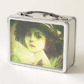 Mystical Willow Tree Fairy Fantasy Art Metall Brotdose (Rückseite)