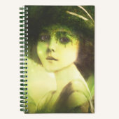 Mystical Willow Tree Fairy Fantasy Art Notizblock (Vorderseite)