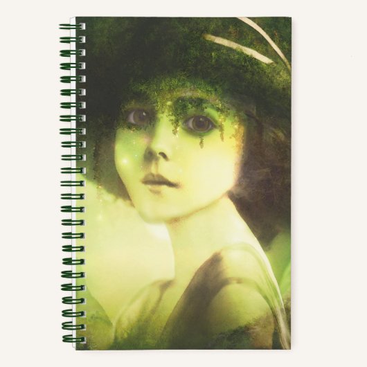 Mystical Willow Tree Fairy Fantasy Art Notizblock (Vorderseite)