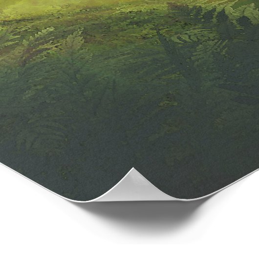 Mystical Willow Tree Fairy Fantasy Art Poster (Ecke)