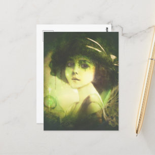 Mystical Willow Tree Fairy Fantasy Art Postkarte