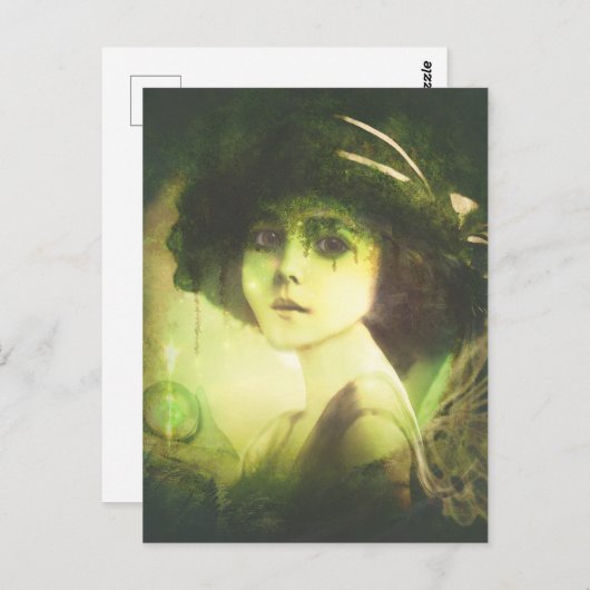 Mystical Willow Tree Fairy Fantasy Art Postkarte (Vorne/Hinten)