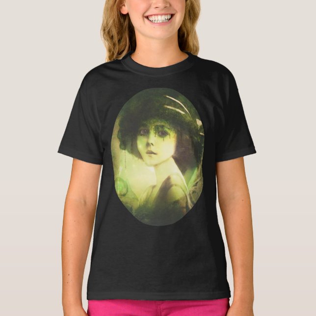 Mystical Willow Tree Fairy Fantasy Art T-Shirt (Vorderseite)