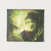 Mystical Willow Tree Fairy Fantasy Art Wandteppich (Vorderseite (Horizontal))