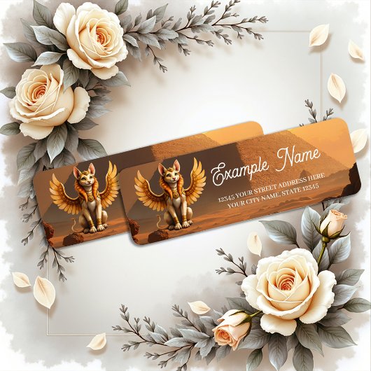 Mystical Winged Cat Sphinx - Ägyptische Fantasieku