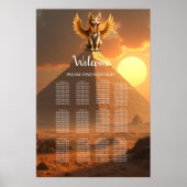 Mystical Winged Cat Sphinx - Ägyptische Fantasieku Poster (Vorne)