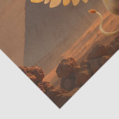 Mystical Winged Cat Sphinx - Ägyptische Fantasieku Seidenpapier (Detail)