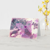 Mystical Wings Karte (Gelbe Blume)