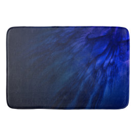 Mystical Wings with Deep Blue Feathers Badematte