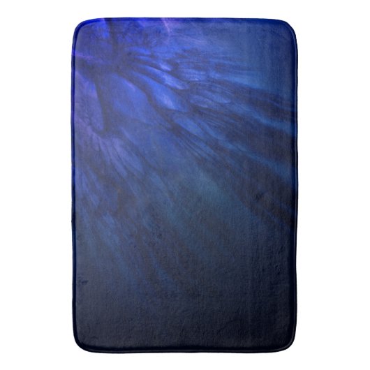 Mystical Wings with Deep Blue Feathers Badematte (Vorderseite Vertikal)