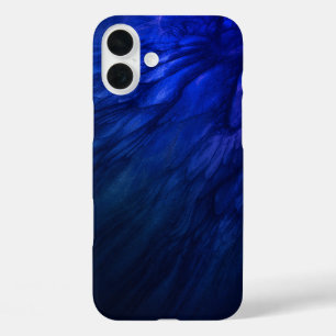 Mystical Wings with Deep Blue Feathers iPhone 16 Plus Hülle