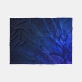 Mystical Wings with Deep Blue Feathers Fleecedecke (Vorderseite (Horizontal))