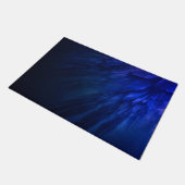 Mystical Wings with Deep Blue Feathers Fußmatte (Schrägansicht)