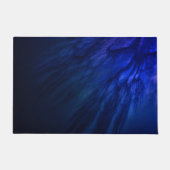 Mystical Wings with Deep Blue Feathers Fußmatte (Vorderseite)