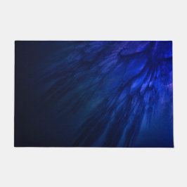 Mystical Wings with Deep Blue Feathers Fußmatte