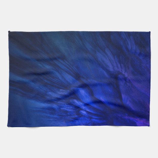 Mystical Wings with Deep Blue Feathers Geschirrtuch (Horizontal)