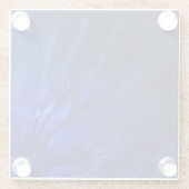 Mystical Wings with Deep Blue Feathers Glasuntersetzer (Rückseite)