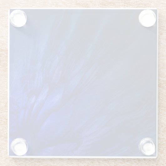 Mystical Wings with Deep Blue Feathers Glasuntersetzer (Rückseite)