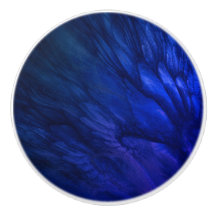Mystical Wings with Deep Blue Feathers