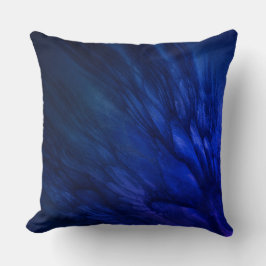 Mystical Wings with Deep Blue Feathers Kissen