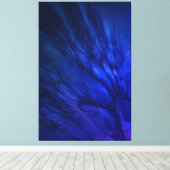 Mystical Wings with Deep Blue Feathers Leinwanddruck (Insitu (Holzboden))