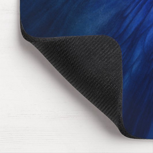 Mystical Wings with Deep Blue Feathers Mousepad (Ecke)