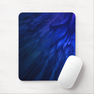 Mystical Wings with Deep Blue Feathers Mousepad