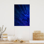 Mystical Wings with Deep Blue Feathers Poster (Küche)