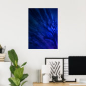 Mystical Wings with Deep Blue Feathers Poster (Heimbüro)
