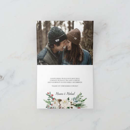 Mystical Winter | Dankeschön-Karte Dankeskarte (Innenseite)