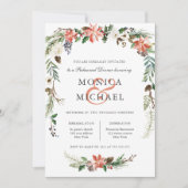 Mystical Winter | Hochzeitsessen Probe Einladung (Vorderseite)