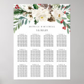 Mystical Winter | Hochzeitssitzdiagramm Poster (Vorne)