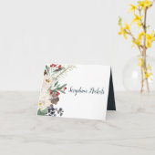 Mystical Winter - Kundenspezifische Dankbarkeit Pl Karte (Gelbe Blume)