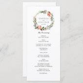 Mystical Winter | Modernes Hochzeitsprogramm Programm (Vorne/Hinten)