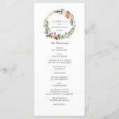 Mystical Winter | Modernes Hochzeitsprogramm Programm (Vorderseite)