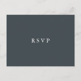 Mystical Winter | RSVP-MEHL-WAHL für Blumenzehen Einladungspostkarte