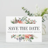 Mystical Winter | WEDD bis zum Datum Save The Date (Stehend Vorderseite)
