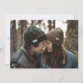 Mystical Winter | WEDING Foto Save the Date (Rückseite)