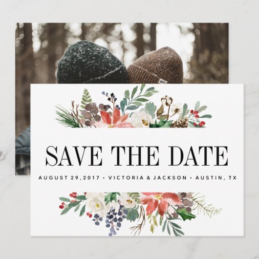 Mystical Winter | WEDING Foto Save the Date (Vorne/Hinten)