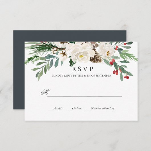 Mystical Winter | WEDING RSVP (Vorne/Hinten)