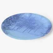 Mystical Winter Wonderland Pappteller (Schrägansicht)