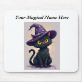 Mystical Wizard Cat Fantasy Mousepad (Vorne)