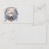 Mystical Wolf Business Cards Visitenkarte (Vorne/Hinten)