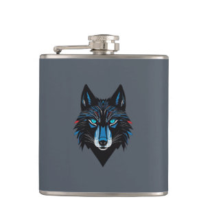 Mystical Wolf Flachmann