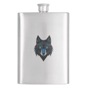 Mystical Wolf Flask Flachmann