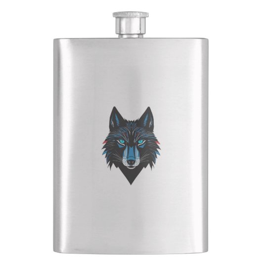 Mystical Wolf Flask Flachmann (Vorderseite)