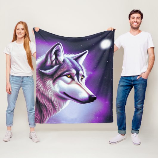 Mystical Wolf Fleecedecke (Beispiel)