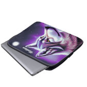 Mystical Wolf - Laptop-Sieb Laptopschutzhülle (Vorne Knopf)