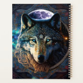 Mystical Wolf Moon Mandala Planer (Rückseite)